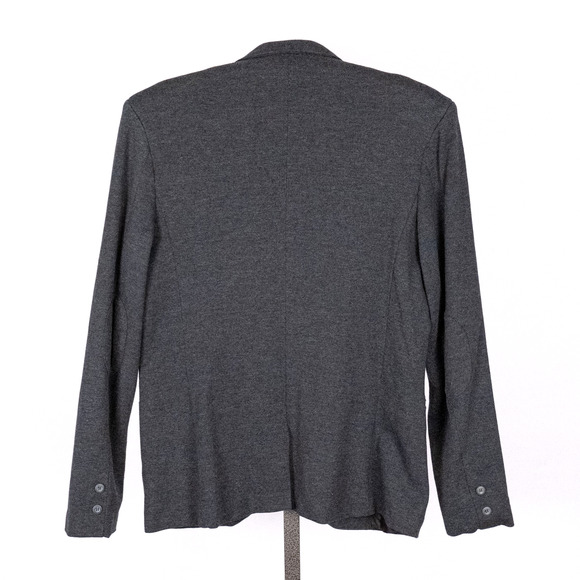 Women's Casual Knit Blazer Jacket SZ XL Cotton Blend Minimalist Office Academia - Picture 4 of 6